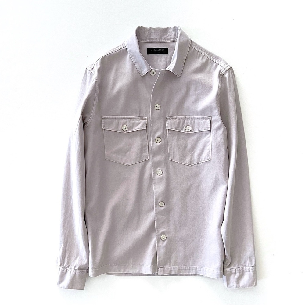 All Saints Spotter Overshirt in Lilac Size Small